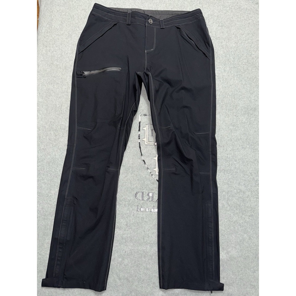 Kuhl Womens Utility Slate Cargo Reflex Softshell Pants Regular Black Sz 12